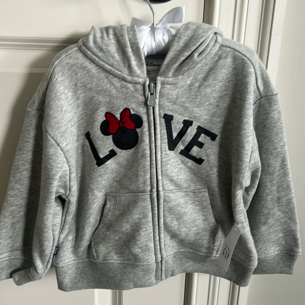 Baby Gap Disney Minnie Mouse Hooded Sweatshirt - NWT!!